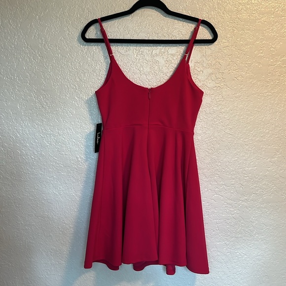 NWT Lulus Do You Wanna Dance? Magenta Skater Dress S - Picture 7 of 7